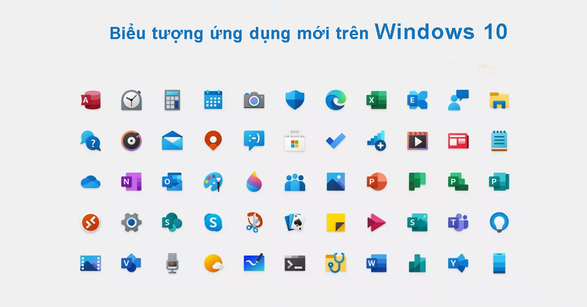 Windows 10 sẽ có những biểu tượng ứng dụng mới và tùy chọn cập nhật Driver